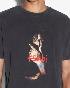 Store Ksubi 999 Wrld Biggie Ss Tee Faded Black