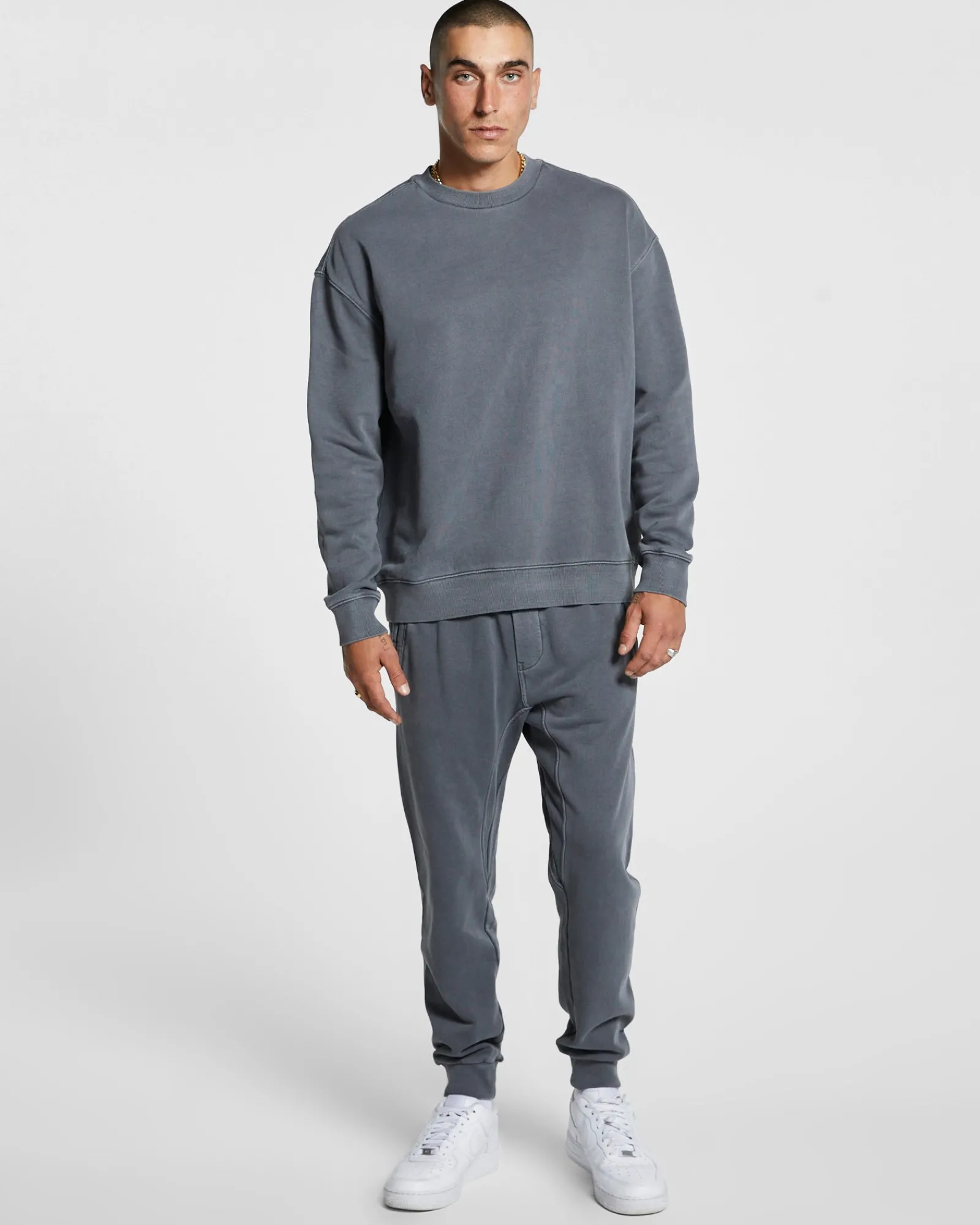 Sale Ksubi 4 X 4 Biggie Crew Charcoal