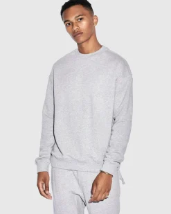 New Ksubi 4 X 4 Biggie Crew Grey Marle