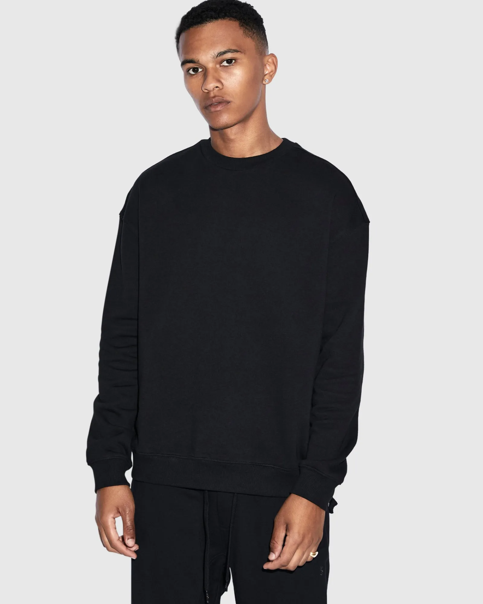 Shop Ksubi 4 X 4 Biggie Crew Jet Black