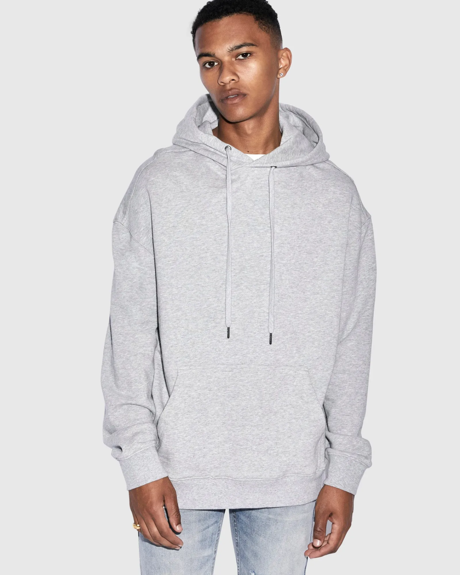 Hot Ksubi 4 X 4 Biggie Hoodie Grey Marle