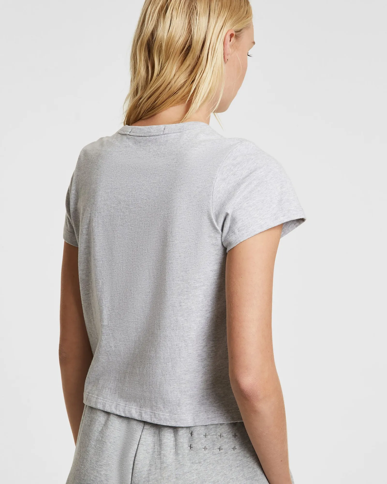 Fashion Ksubi 3 X 4 Mini Ss Tee Grey Marle