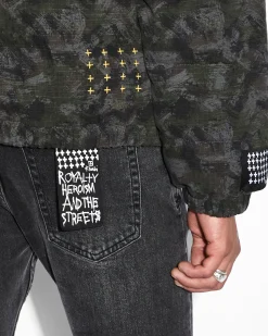 Shop Ksubi Amnesia Reversible Puffer Jacket Camo