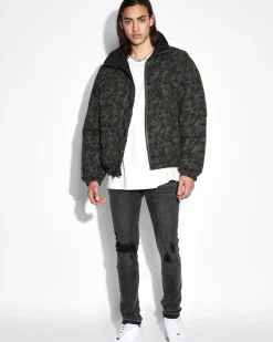 Shop Ksubi Amnesia Reversible Puffer Jacket Camo