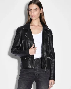 Outlet Ksubi Amplify Leather Jacket Black