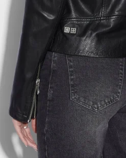 Outlet Ksubi Amplify Leather Jacket Black