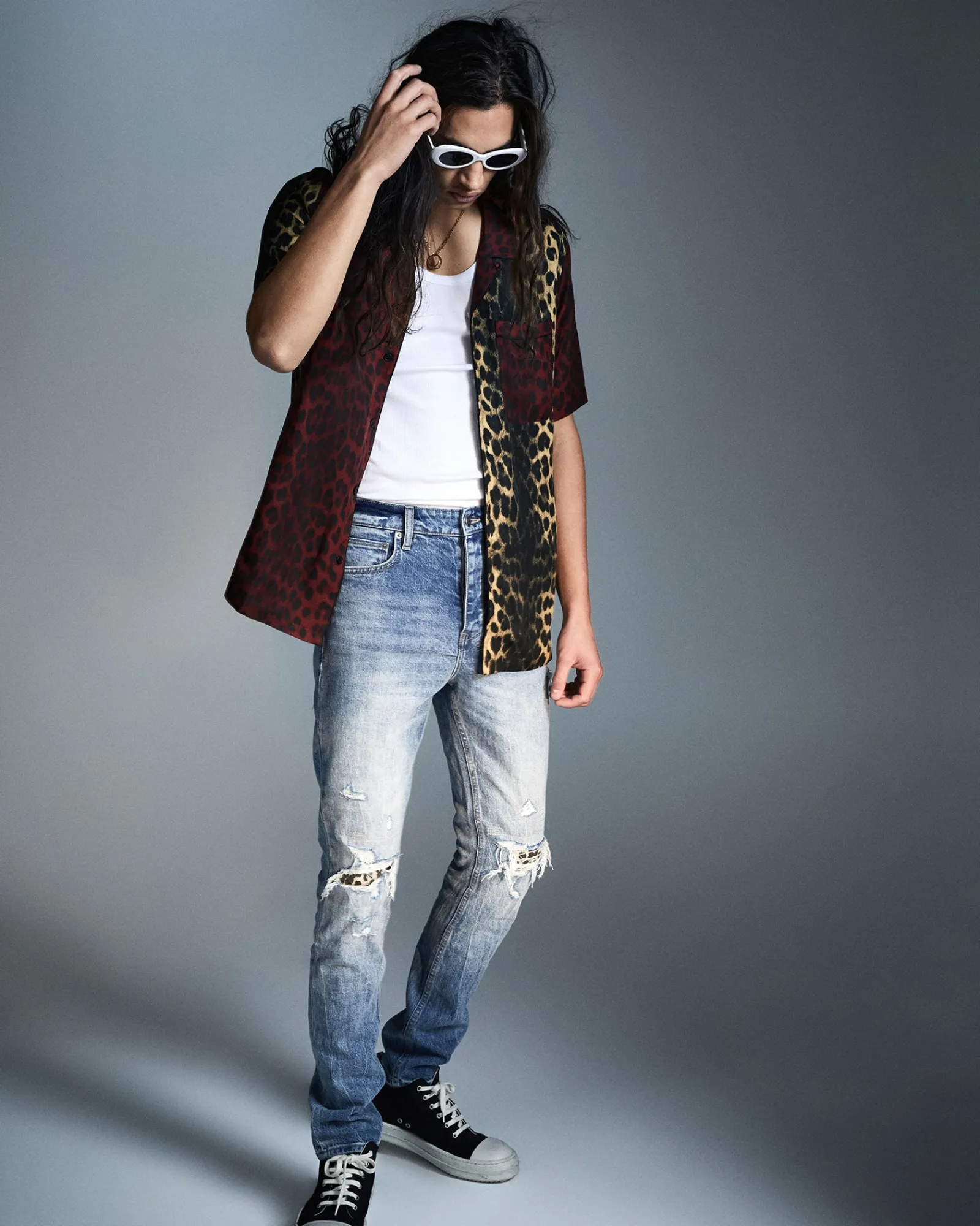 New Ksubi Big Kat Resort Ss Shirt 2 Tone