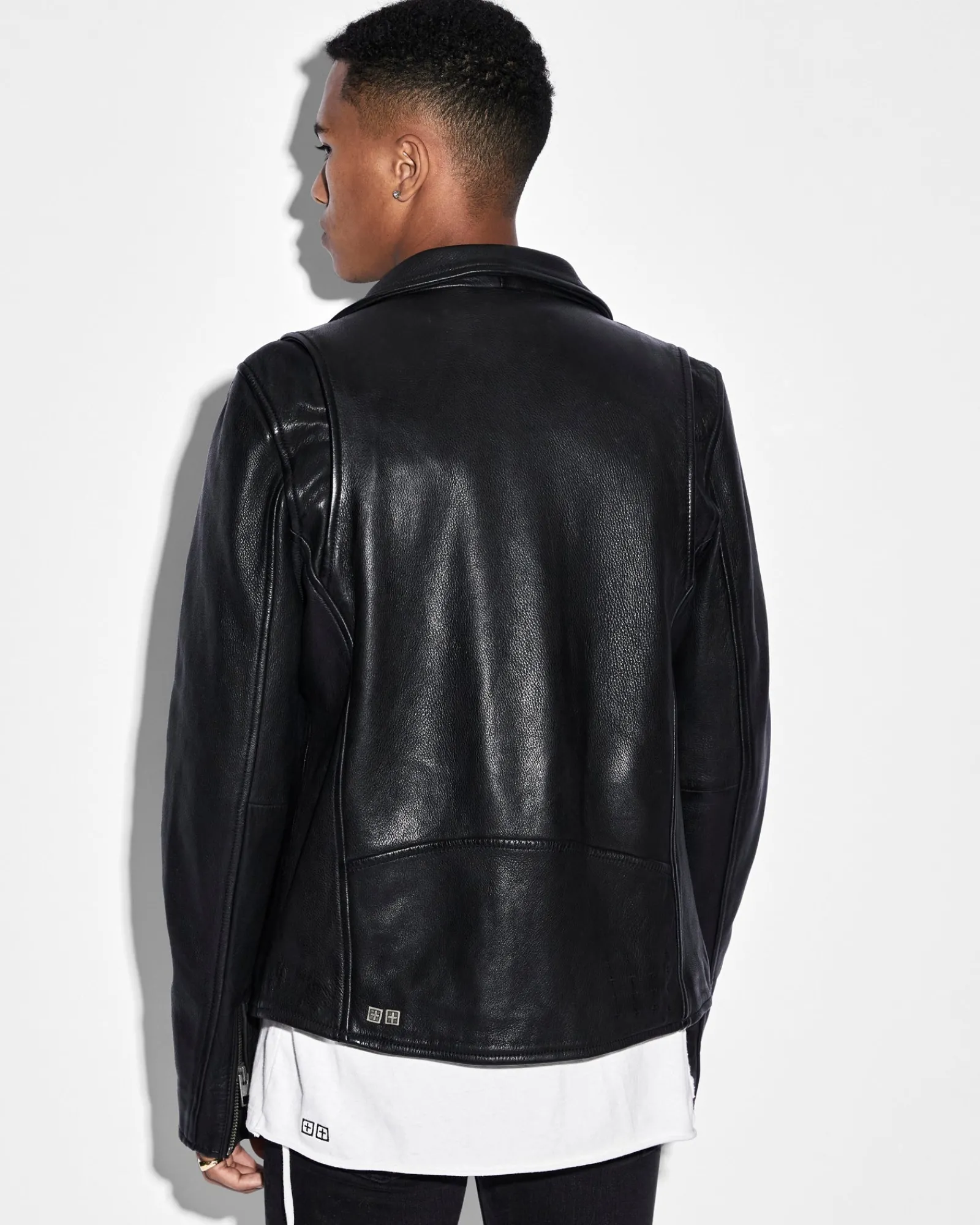 Sale Ksubi Capitol Leather Jacket Black