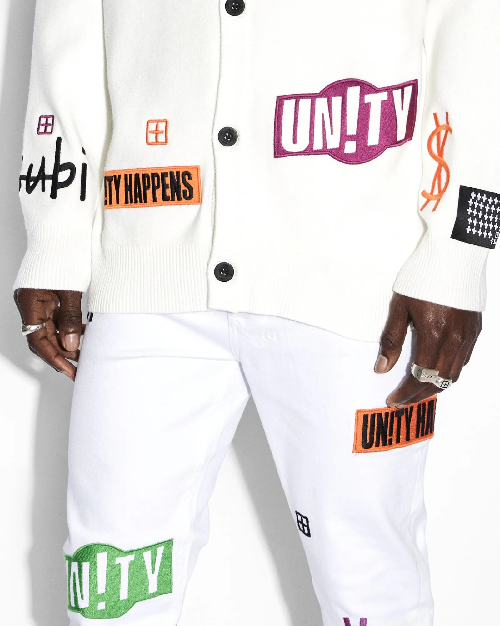 Store Ksubi Collective Cardigan White