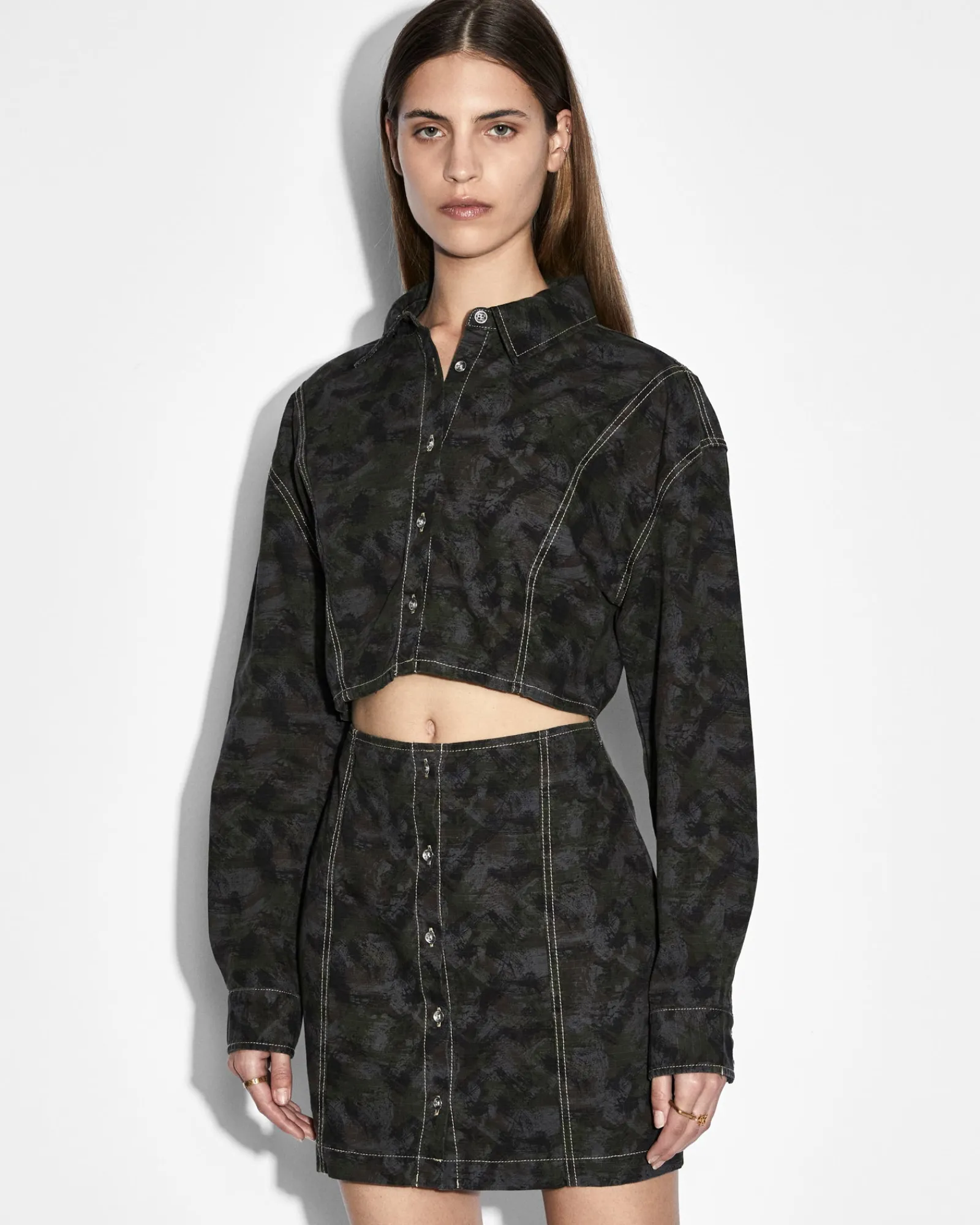 Online Ksubi Cutout Shirt Dress Camo
