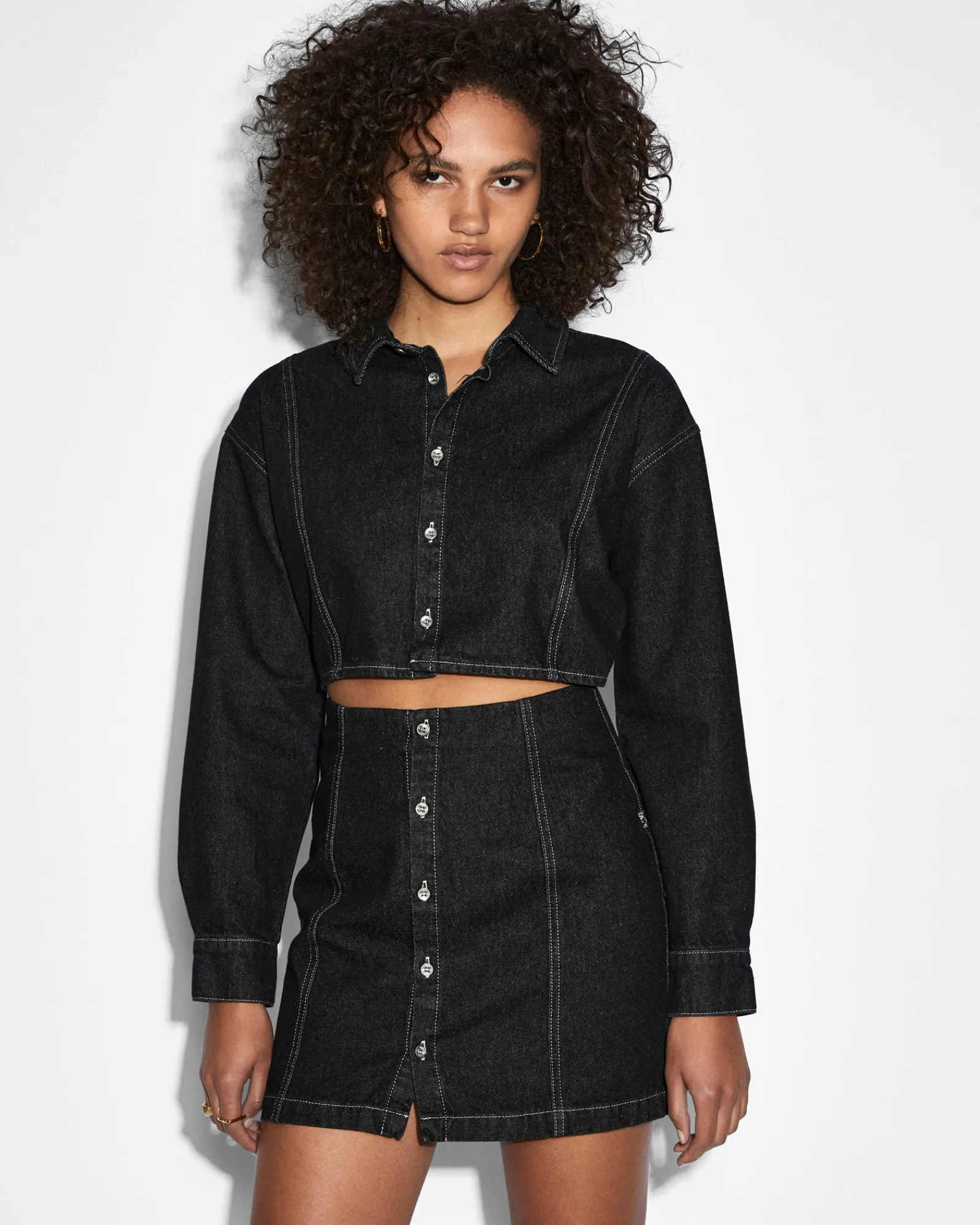 Clearance Ksubi Cutout Shirt Dress Midnight