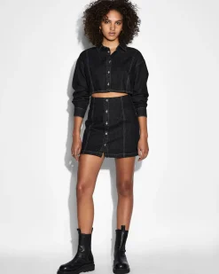 Clearance Ksubi Cutout Shirt Dress Midnight