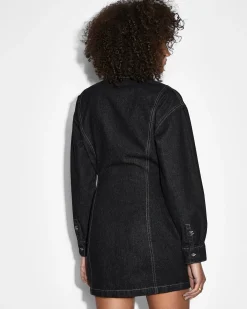 Clearance Ksubi Cutout Shirt Dress Midnight