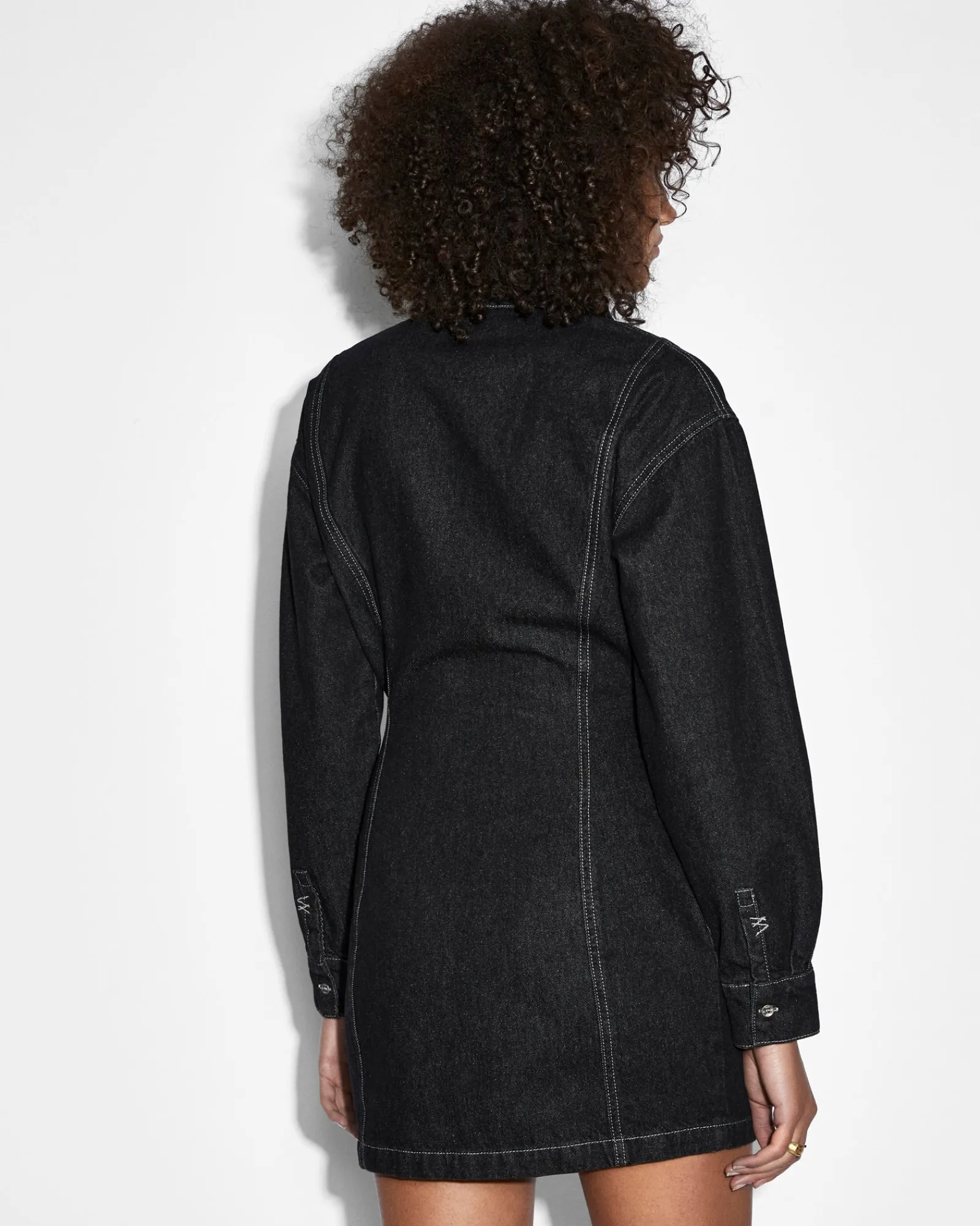 Clearance Ksubi Cutout Shirt Dress Midnight
