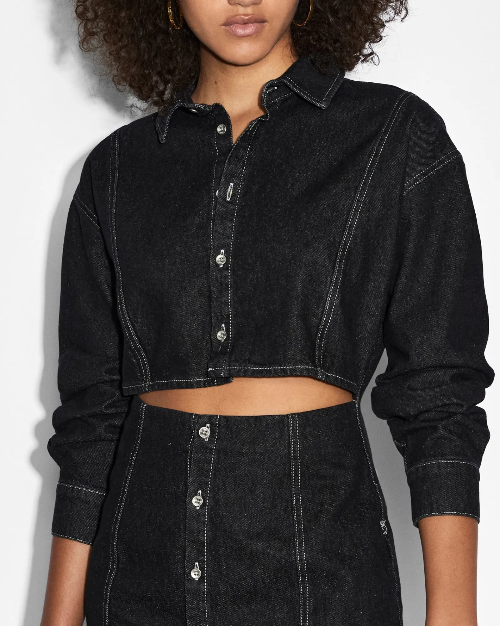 Clearance Ksubi Cutout Shirt Dress Midnight