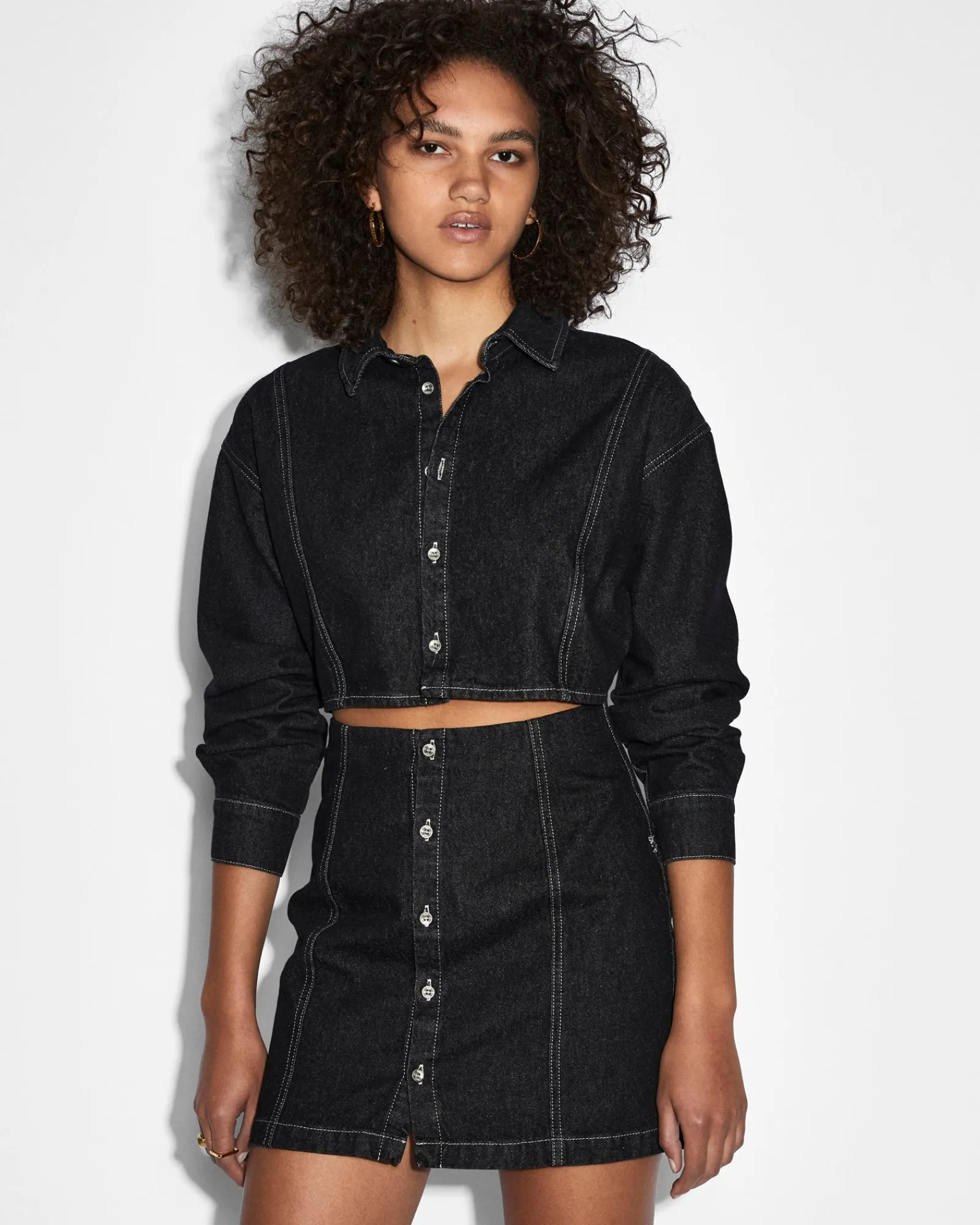 Clearance Ksubi Cutout Shirt Dress Midnight