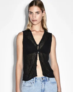 Shop Ksubi Divide Knit Vest Black