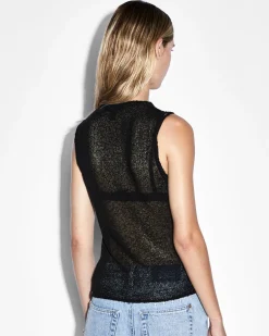 Shop Ksubi Divide Knit Vest Black