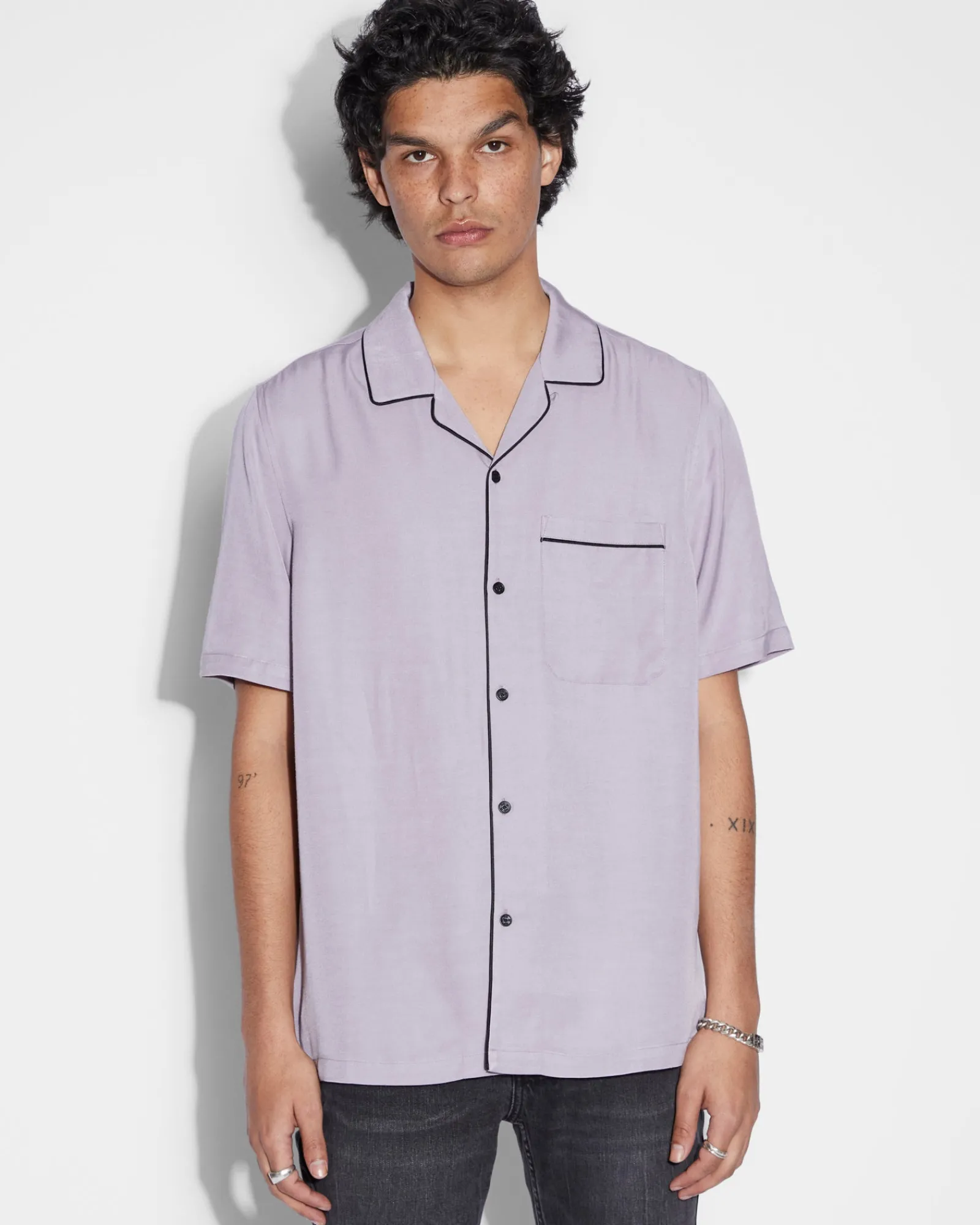 Cheap Ksubi Downtown Resort Ss Shirt Silt
