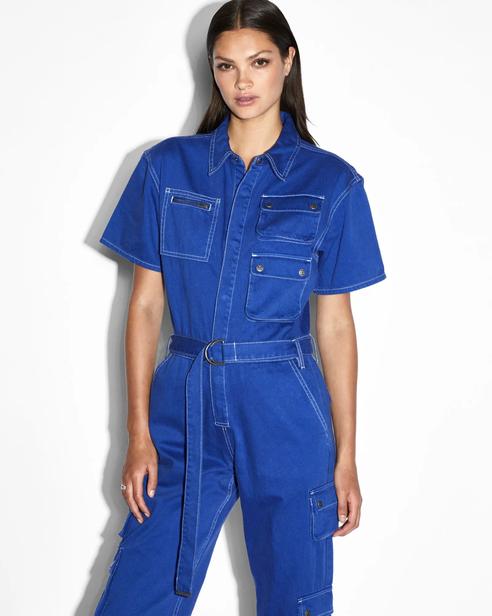 Hot Ksubi Drill Boilersuit Cobalt