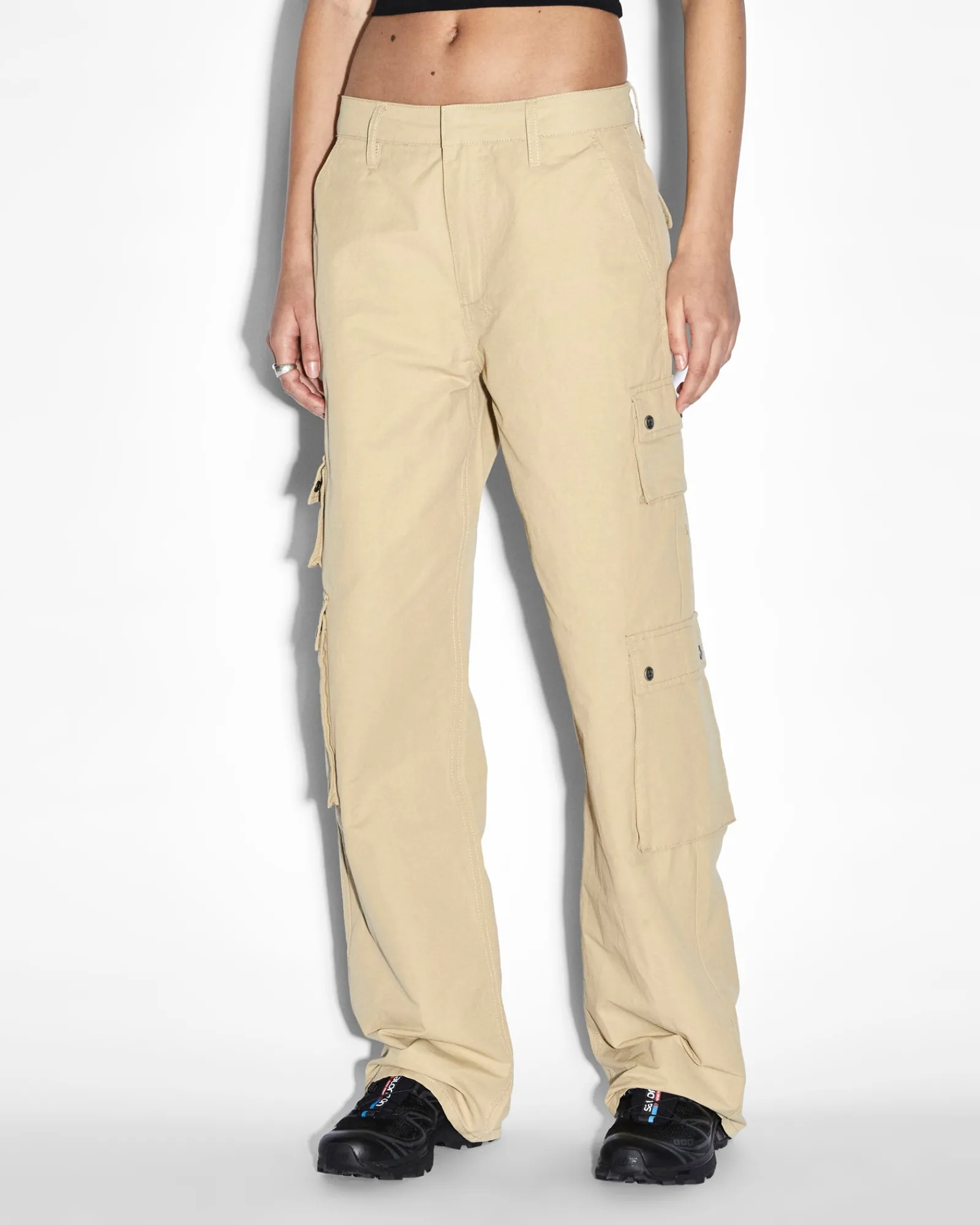 Hot Ksubi Drill Cargo Khaki