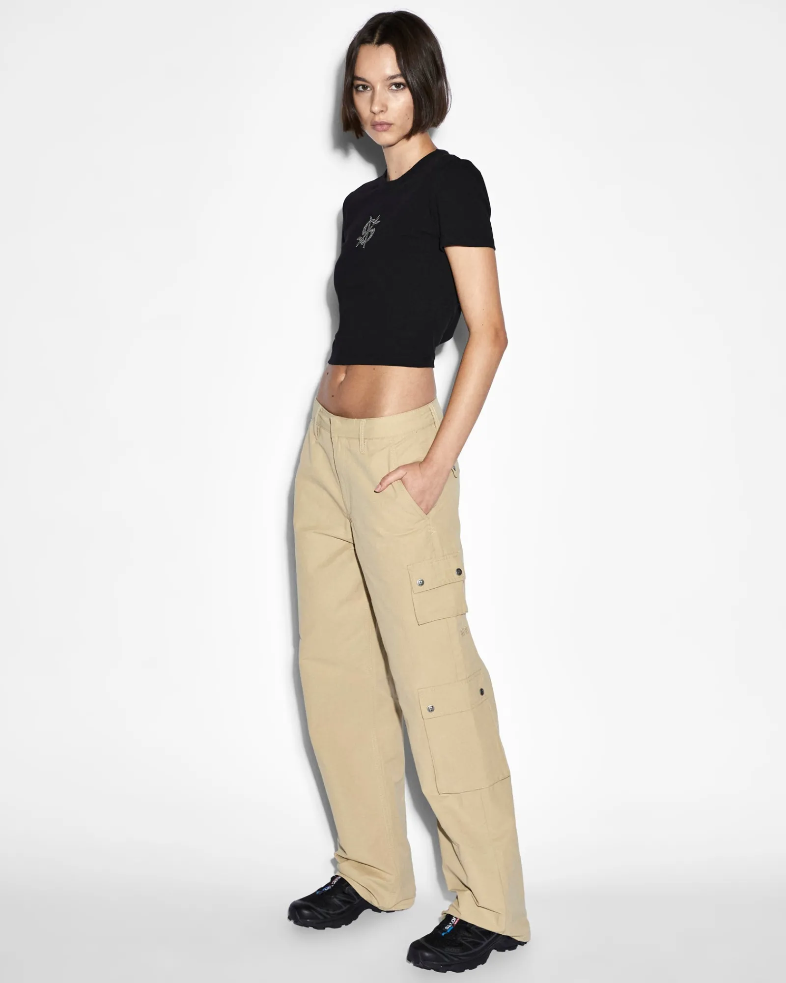 Hot Ksubi Drill Cargo Khaki