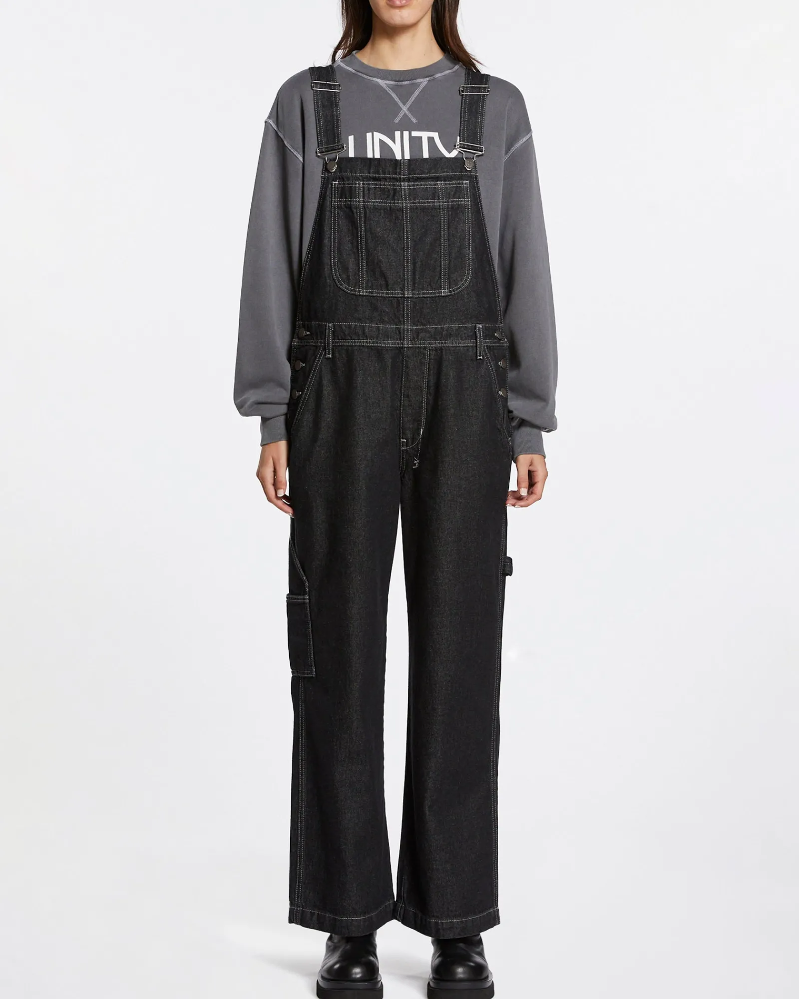 Fashion Ksubi Easy Overalls Midnight