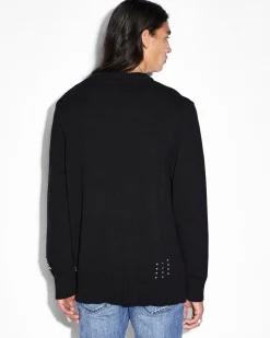 Sale Ksubi Euphoric Knit Crew Black