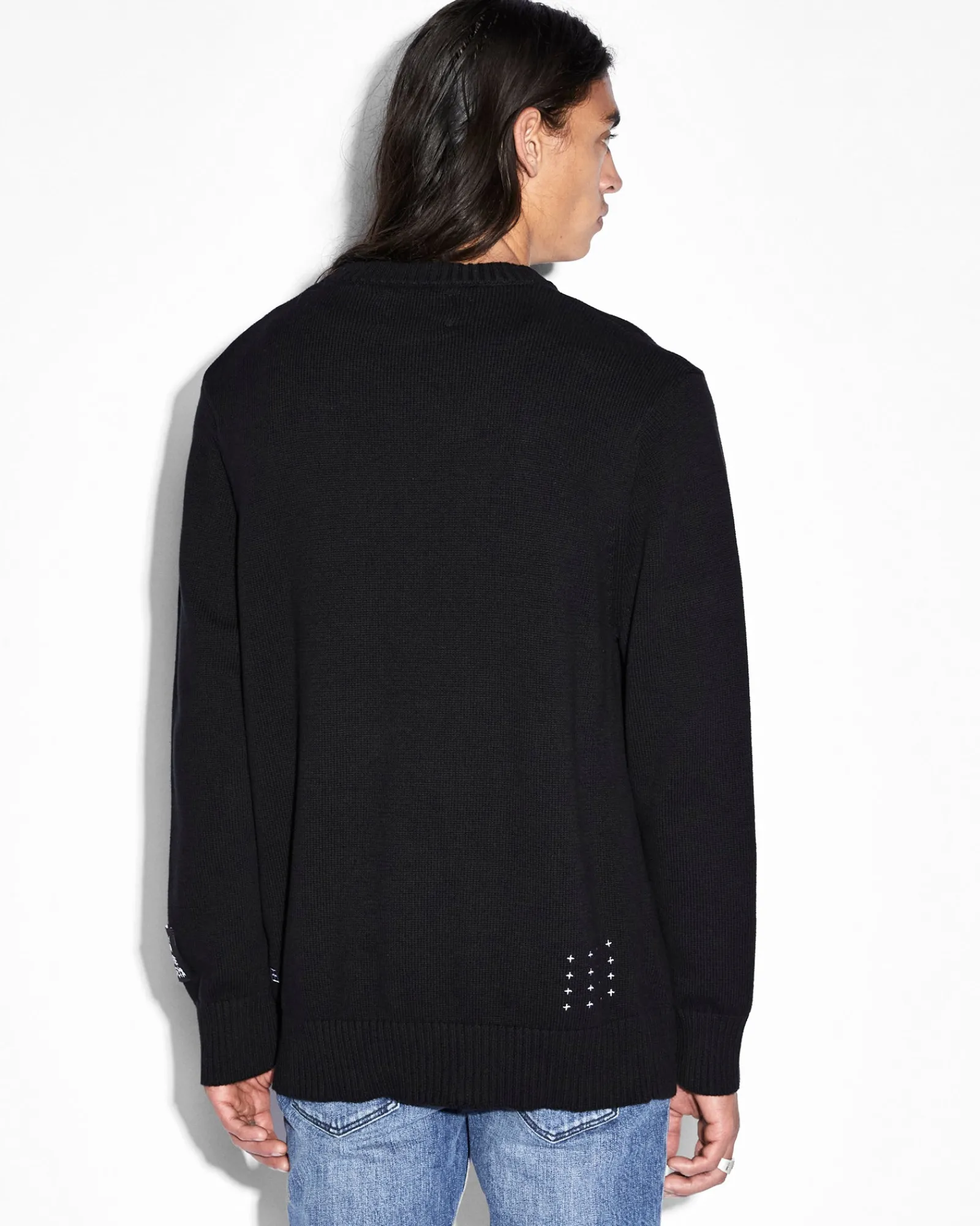 Sale Ksubi Euphoric Knit Crew Black