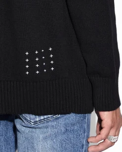 Sale Ksubi Euphoric Knit Crew Black