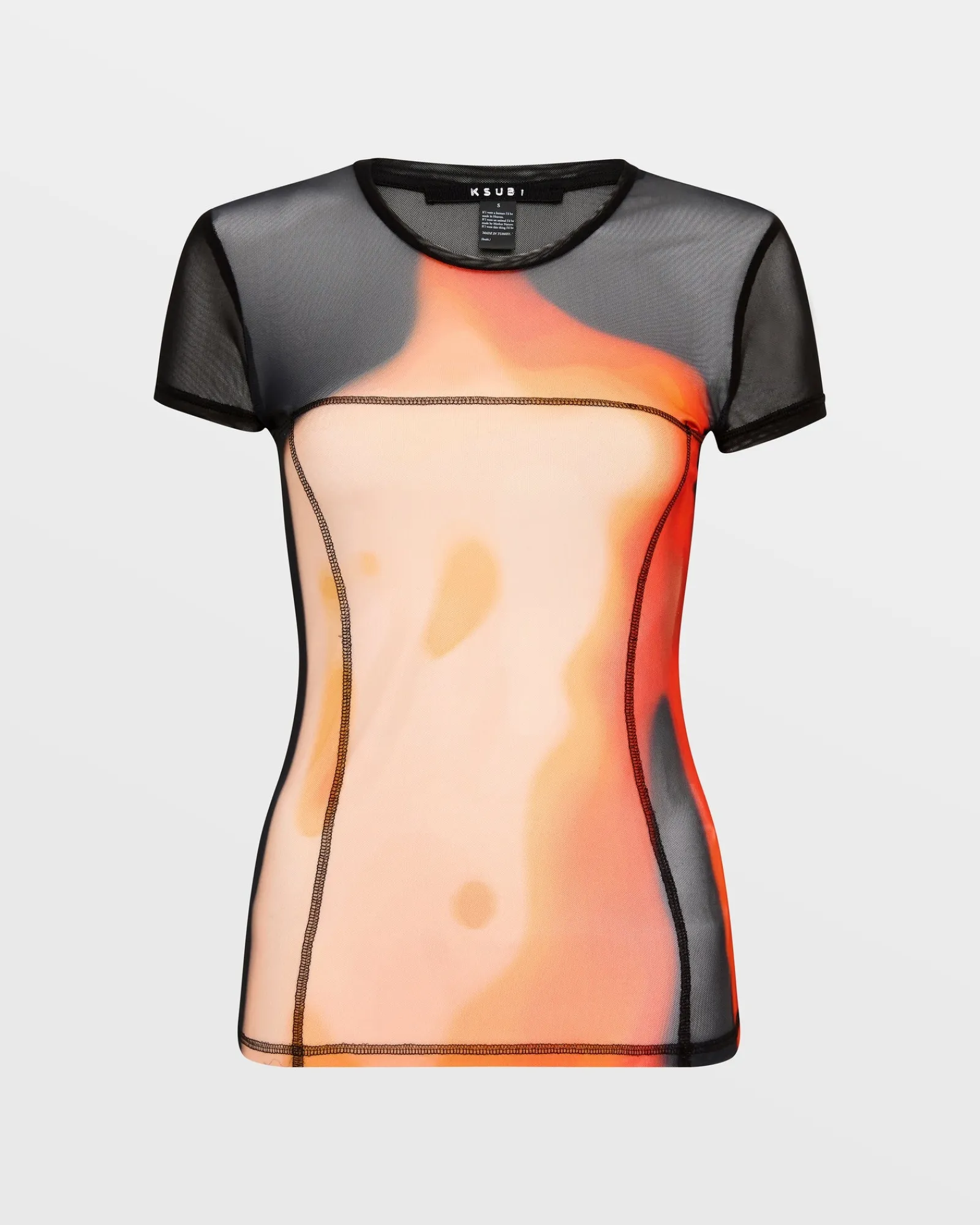 Store Ksubi Feed The Fire Mesh Ss Tee Black