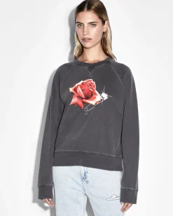 Discount Ksubi Feels Good Raglan Crew Charcoal