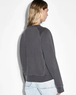 Discount Ksubi Feels Good Raglan Crew Charcoal