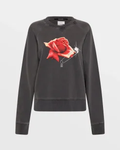 Hot Ksubi Feels Good Raglan Crew Charcoal
