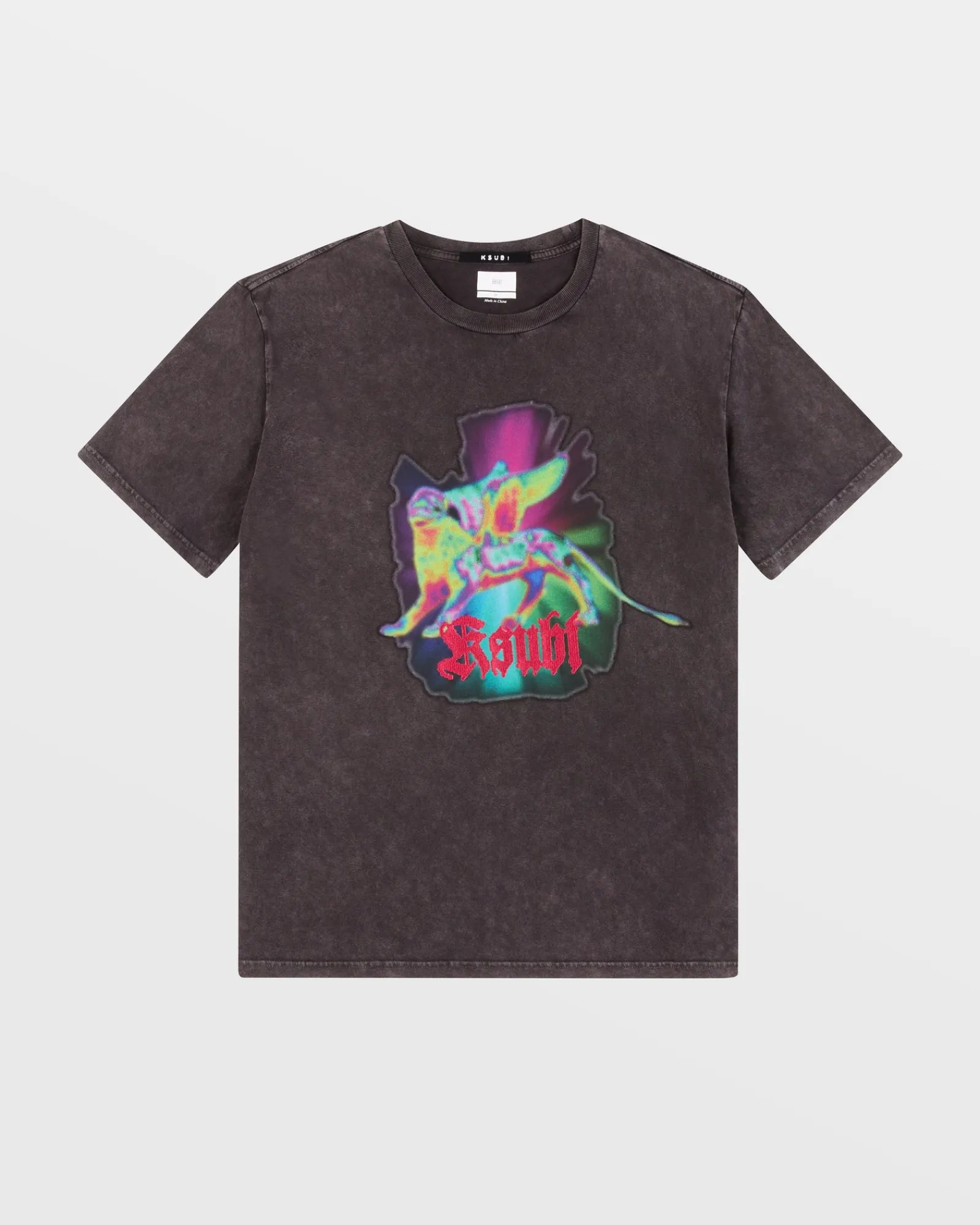 Hot Ksubi Griffin Kash Ss Tee Acid Black