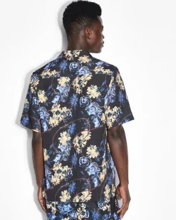 Hot Ksubi Hyperflower Resort Ss Shirt Black