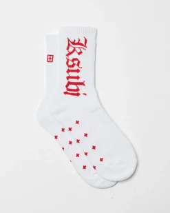 Best Sale Ksubi Icon Ksocks White/Red