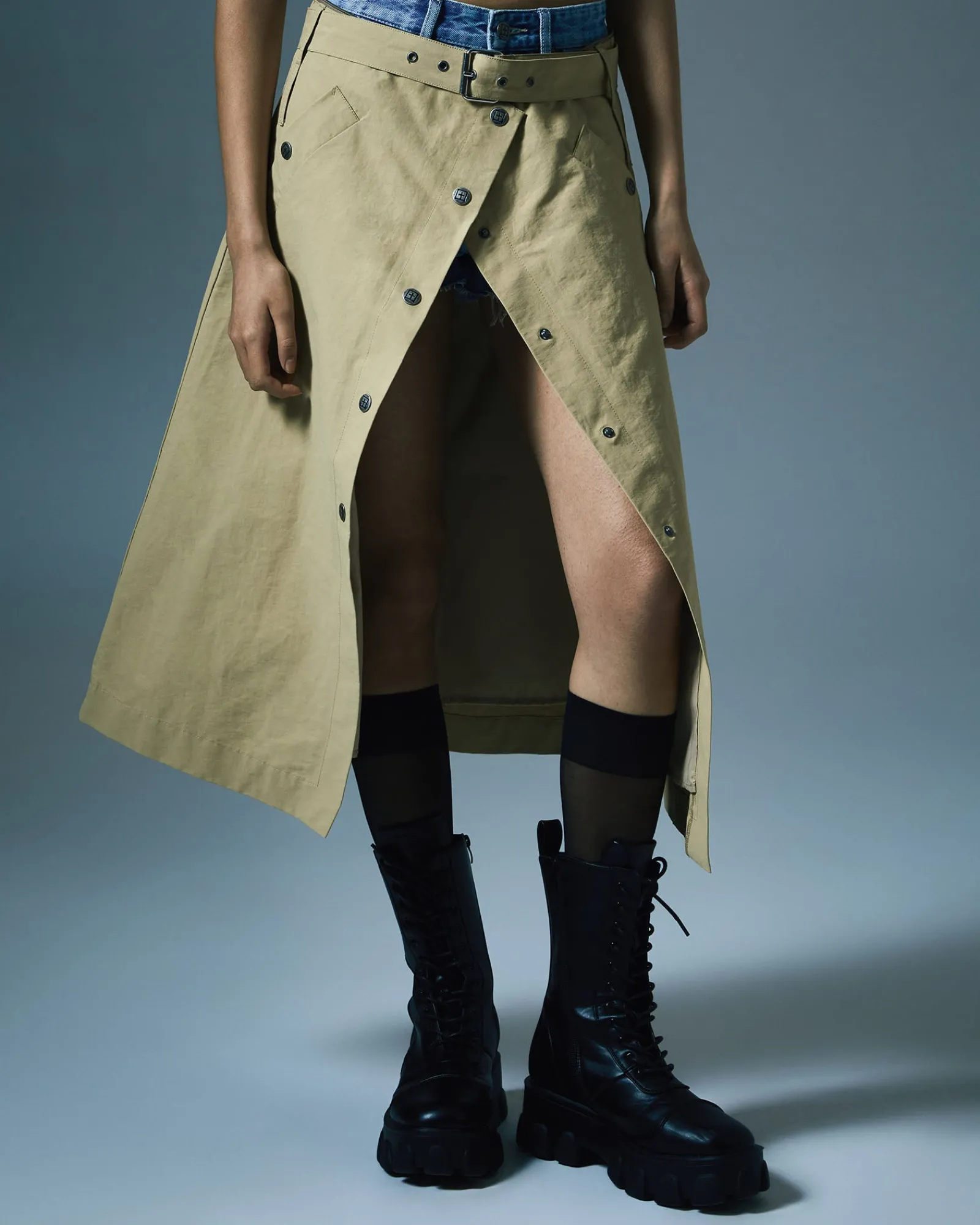 Cheap Ksubi Incognito Biker/Trench Khaki
