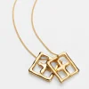 Cheap Ksubi 18K Dripps Box Cross Necklace