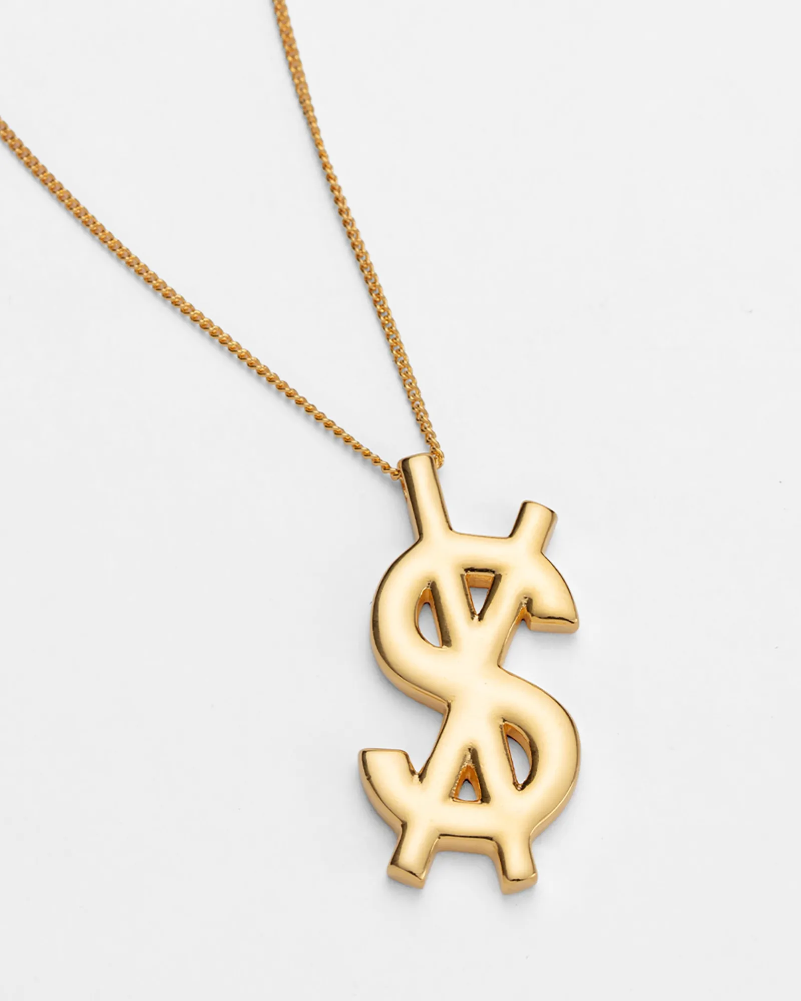 Cheap Ksubi 18K Dripps Cross Dollar Necklace