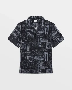 Online Ksubi Mash Up Resort Shirt Black