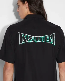 Best Ksubi Neon Resort Ss Shirt Black