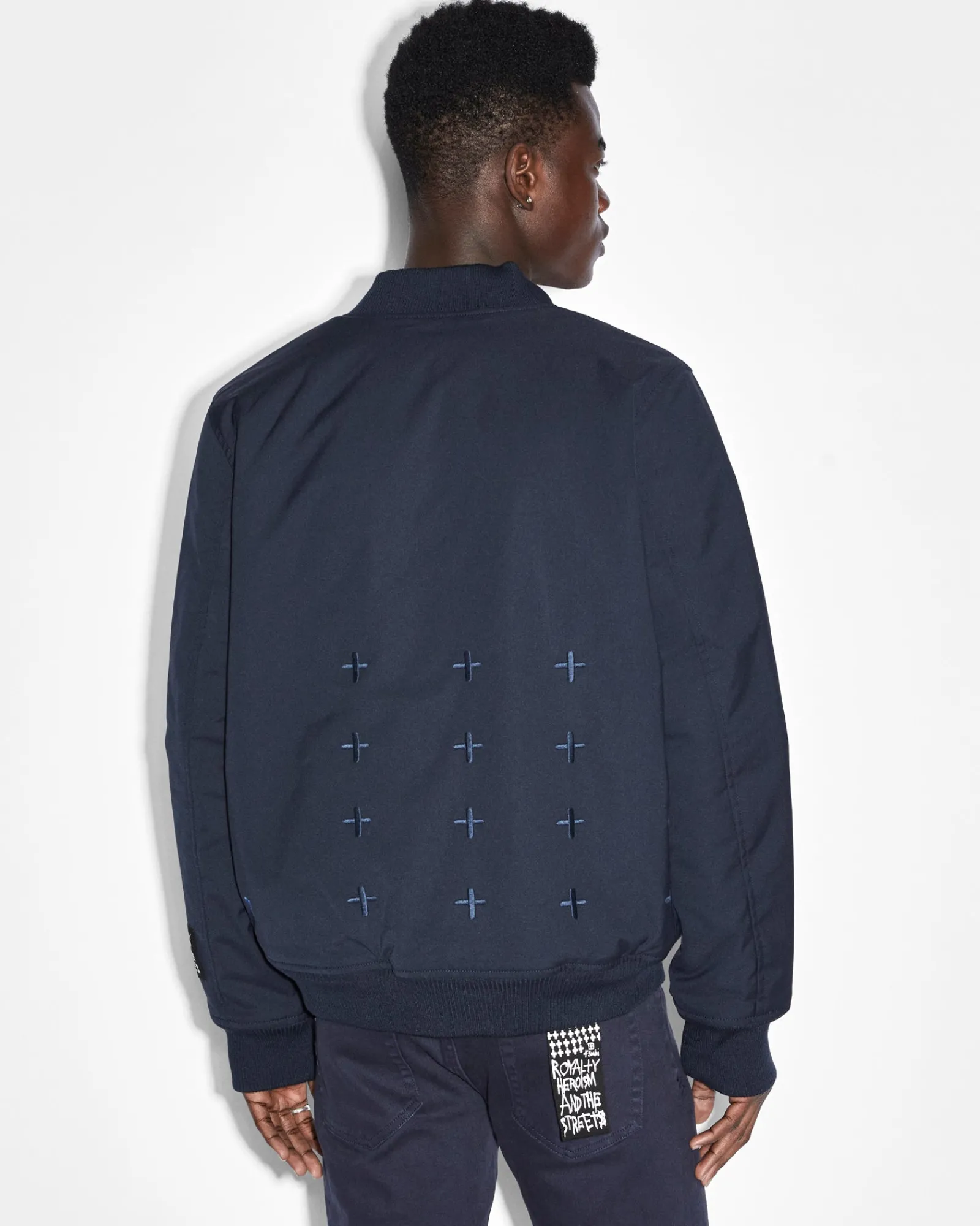 Discount Ksubi Nft Reversible Bomber Jacket Midnight