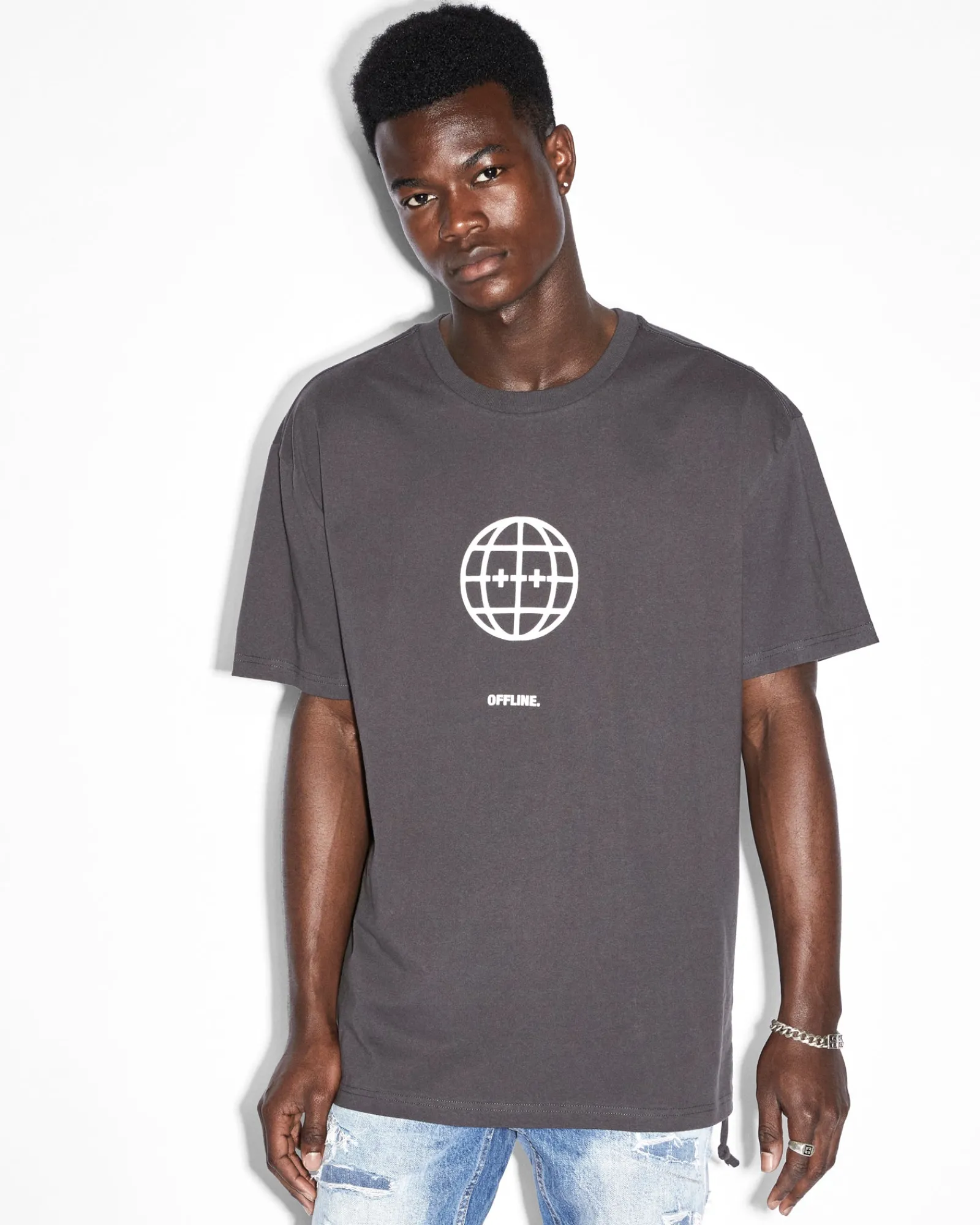 Sale Ksubi Offline Biggie Ss Tee Faded Black