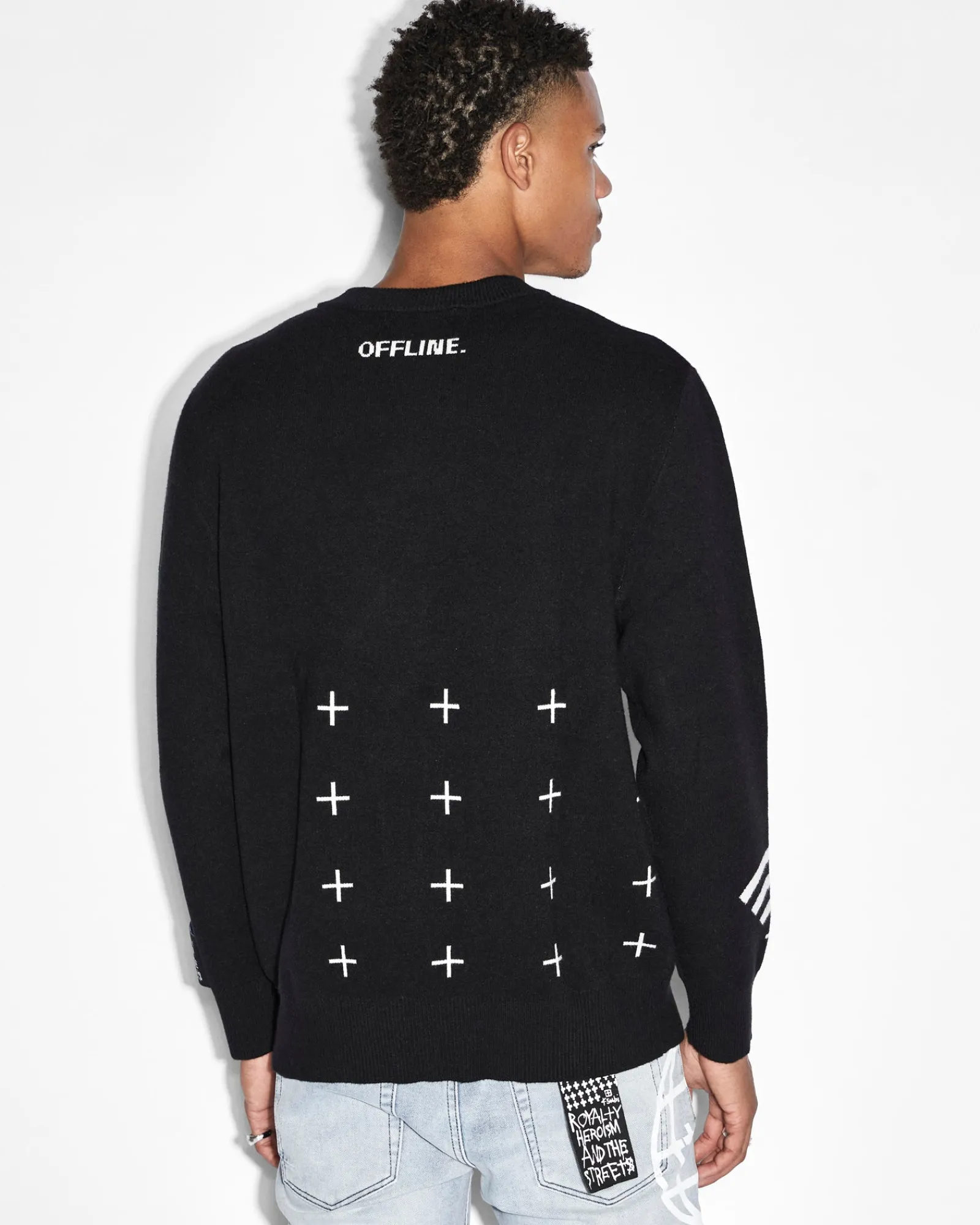 Fashion Ksubi Offline Knit Crew Black