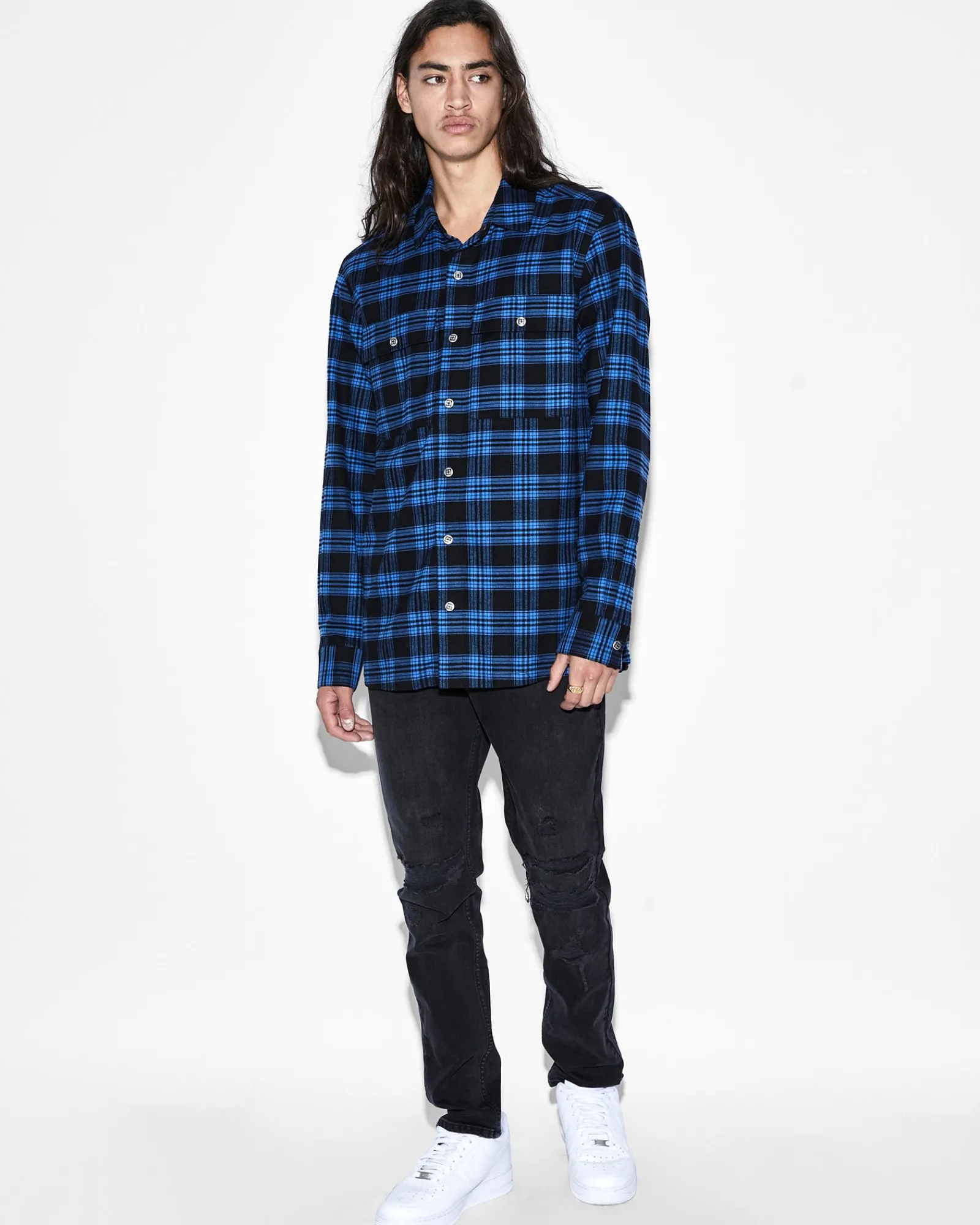 Flash Sale Ksubi Paradox Ls Shirt Blue