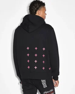 Store Ksubi Pixel Flower Kash Hoodie Jet Black