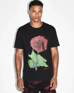Shop Ksubi Pixel Kash Ss Tee Jet Black