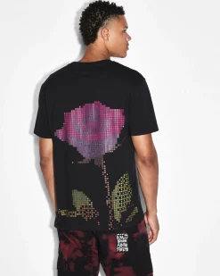 Shop Ksubi Pixel Kash Ss Tee Jet Black