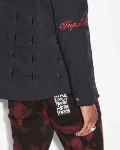 Cheap Ksubi Pixel Quilted Ls Shirt Black